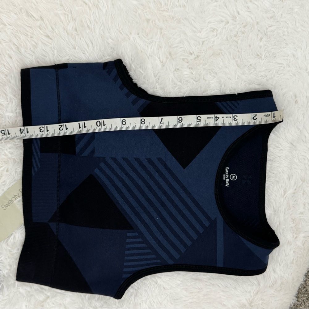 Sweaty Betty Interval Seamless 7/8 Leggings (XS) Sports tank M)Black and Navy - Picture 13 of 14